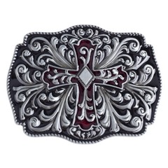 Christian Cross Belt Buckle Western Cowboy Motorcycle Riding Belt Buckle