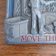 VTG Postal Workers Move the Mail US Postal Service Mailman Belt Buckle enamel