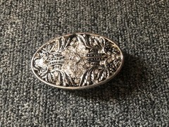 New Filigree Floral Bling Leaf Women Men Fashion Belt Buckle Silver Metal