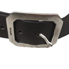 Picard Germany Mens Brown Genuine Leather Belt Silver Buckle One Size