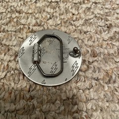 DC Comics The FLASH Series Symbol Metal Enamel BELT BUCKLE. 2002 Pewter
