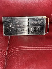RARE Nintendo Entertainment System NES Controller Metal Belt Buckle Chrome 2007