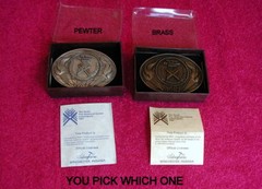 1987 (Tenth Pan American Games) BELT BUCKLE(s) Exc IOB (Pewter or Brass U Pick)
