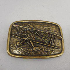 Vintage Avon Bi-Plane Airplane Steam Engine Train Aviation Americana Travel Pilo