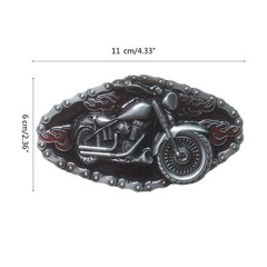 Teen Metal Oval Belt Buckle Rock Fans Relief Pattern Belt Buckle Replacements