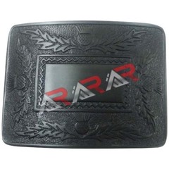 Men&rsquo;s Scottish Kilt Belt Buckle Brass Highland Thistle Kilt Color Black New AAR