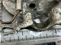 Jolly Roger Pirate Skull Crossed Swords Solid Pewter Great American Belt Buckle
