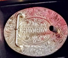 Crumrine Jewellers Silver Plate Eagle Patriotic Belt Buckle New in box