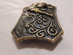 ✖ WESTERN STEER BULL Bronze Cowboy Rodeo Style ✖ Belt Buckle ✖ Roping Solid USA