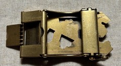 Vintage Style Dragon Belt Buckle Bronze Tone Asian Dragon 1.25 Strap