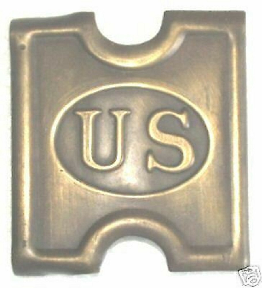 1881 ANSON MILLS U.S. MILITARY BRASS BELT BUCKLE