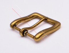 CLASSIC BRASS PLATED SINGLE PRONG PIN LEATHERCRAFT BELT BUCKLE REPLACEMENT 35MM