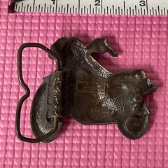 KAWASAKI BELT BUCKLE 1979 Bergamot Brass Works H-39 Made In USA Motorcycle