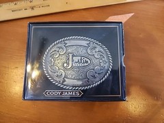 Justin Boots Brand – Belt Buckle Fillagree Engraved Scroll Work Oval Nice