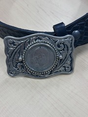1971 Eisenhower Dollar Coin Belt Buckle!!!