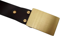1 1/2&Prime; (38 mm) Heavy Duty Solid Brass Single Prong Belt Buckle For Leather Belt