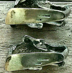 JEFF DEEGAN – UPSCALE LUXURY STERLING SILVER DOUBLE ALLIGATOR 1&Prime; BELT BUCKLE SET
