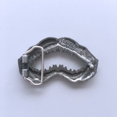 Vintage Style Sculpting Shark Teeth Belt Buckle Gurtelschnalle also Stock in US