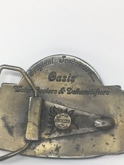 Vintage Oasis Belt Buckle Ebco Manufacturing Co. Columbus Ohio Lewis Buckles
