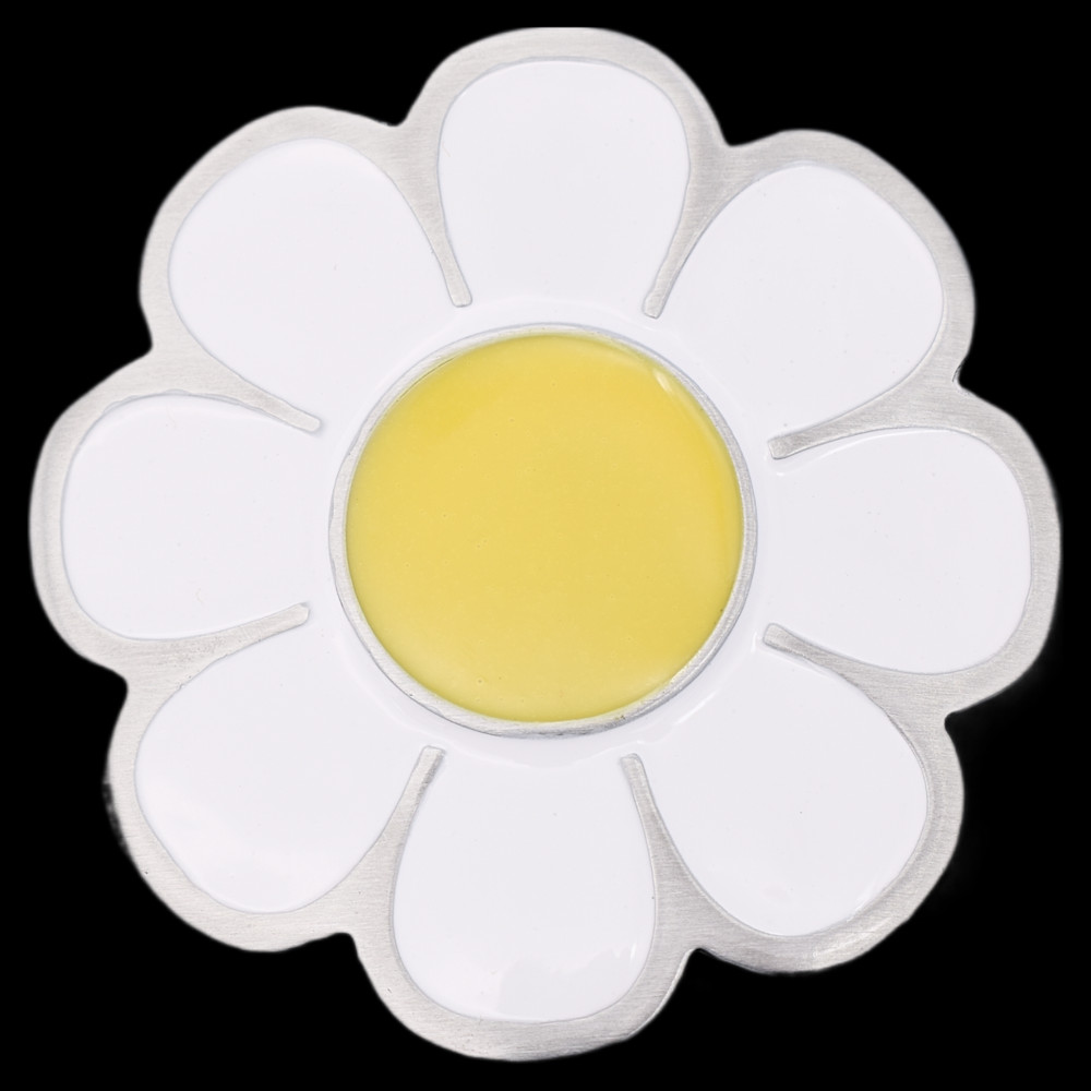 Daisy Flower Hippie Style Belt Buckle
