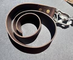 Belt With Skeleton Buckle By Alchemy Gothic