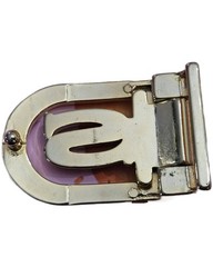 Gold and Silver Metal &lsquo;S&rsquo; Letter Men&rsquo;s Interchangeable Belt Buckle 3&Prime;
