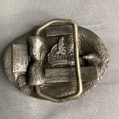 VTG Women Communication Industry Telephone 1989 Siskiyou Belt Buckle X-15 Pewter