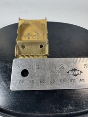 Vintage Solid Brass Anchor Belt Buckle 1.25” Belt Nautical Marine RARE