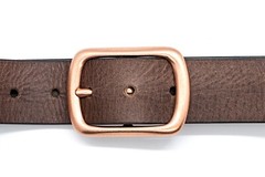 Solid Brass Center Bar Heavy Duty Belt Buckle – Fits 1.5&Prime; (38mm) Belts