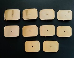 Lot of 10 Metal Belt Buckle Blanks Polished Brass For Medallion Emblem Mounting