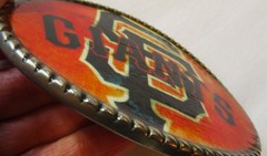 San Francisco Giants Vintage Belt Buckle 1980&rsquo;s MLB Baseball Sports