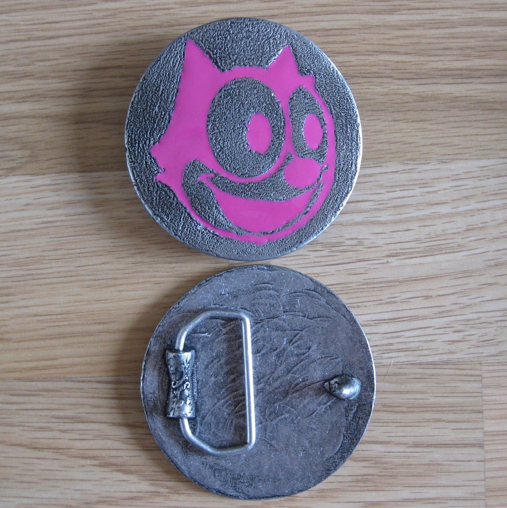 Felix the cat cartoon belt buckle