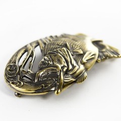 Bass Fishing belt buckle, Angler gift trophy bass fish, Fisherman gift buckle
