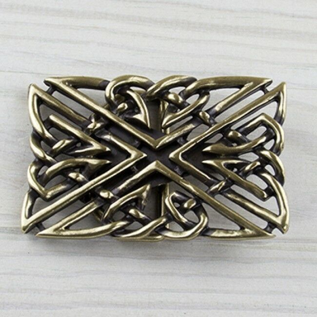 Celtic Belt Buckle Heart Knot Brass Interchangeable Buckle GS5385