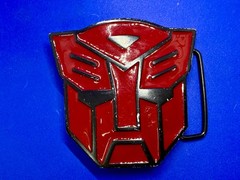 Transformers Autobots Cosplay Red Colored Movie Toy Promotional Belt Buckle