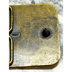Vintage Mitsubishi Excavator Belt Buckle Metal Construction Equipment USA Made
