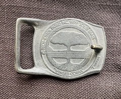 Vintage Winged Cobra Brass Belt Buckle Gold/Black Rectangular 1.5&Prime; Tech-Ether