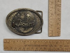 SCHLITZ – trade mark – beer – belt BUCKLE – listing #6791