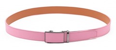 Fabio Valenti Ratchet Belt Dress with 1 3/8&Prime; Genuine Adjustable 46”, 2091pink