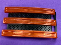 Adidas Golf 3 Stripe Orange & Black Color Trophy Sports Award Style Belt Buckle