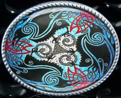Celtic Raven Tribal Crow Unisex Handmade Belt Buckle
