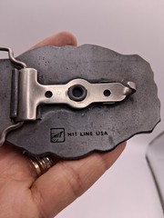 Vtg. Uniq Hit Line USA Local 1931 UMWA Is Here To Stay Belt Buckle.