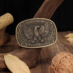 Bronze Eagle Cowboy Belt Buckle – Celebrate American Heritage with Style