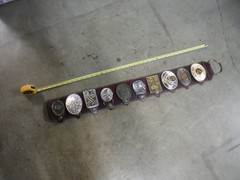 Custom Trophy Hanging LEATHER (10) Belt Buckle Holder Display John Wayne