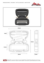 AustriAlpin COBRA ProStyle 1.5&Prime; Quick Release Tactical Belt Buckle Matte Black