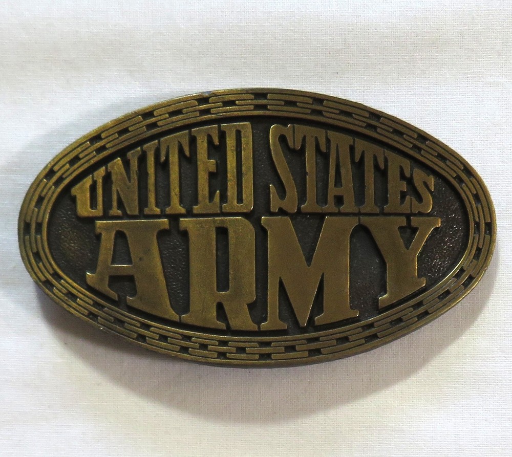 United States Army Vintage Belt Buckle 1980&rsquo;s USA Military Issue