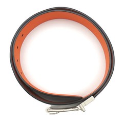 LOUIS VUITTON Belt Suntulle Boston 95 Leather Damier Infini Navy Orange