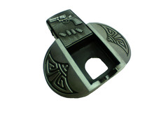 Belt Buckle Lighter Silver Gun Bullets Revolver Belt width 1.5&Prime; NEW