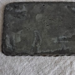 Rectangle Western Horse Print , Metal Braided Edge, Silver/Black