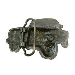 Vintage Unbranded Truck 3D Metal Belt Buckle